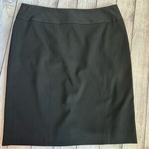 AK Anne Klein Black Lined Skirt 12